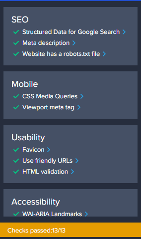 Chequeos que optimizan las páginas para SEO